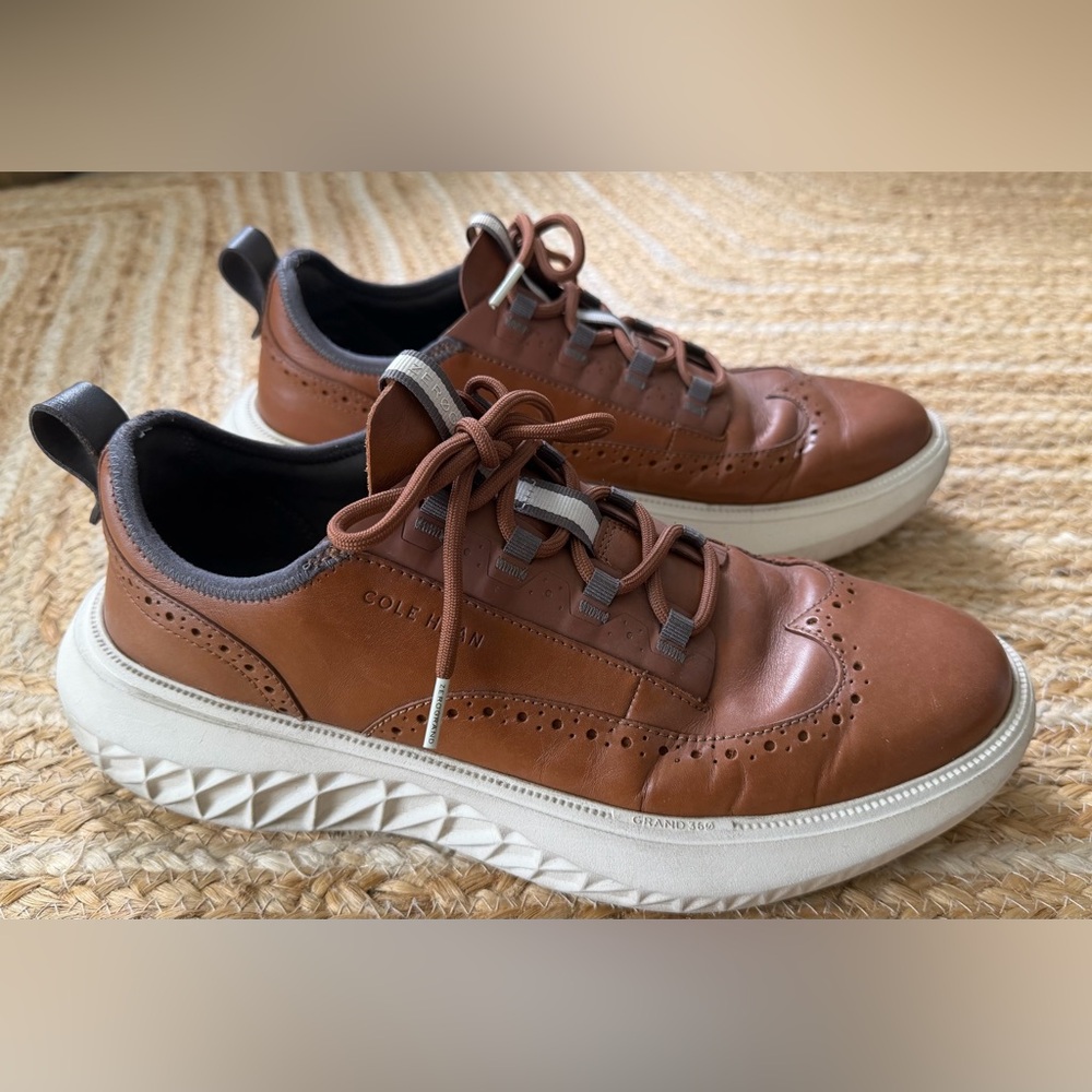 Cole Haan Zero Grand WFA Men's Tan Leather Sneakers Size 10.5